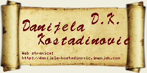 Danijela Kostadinović vizit kartica